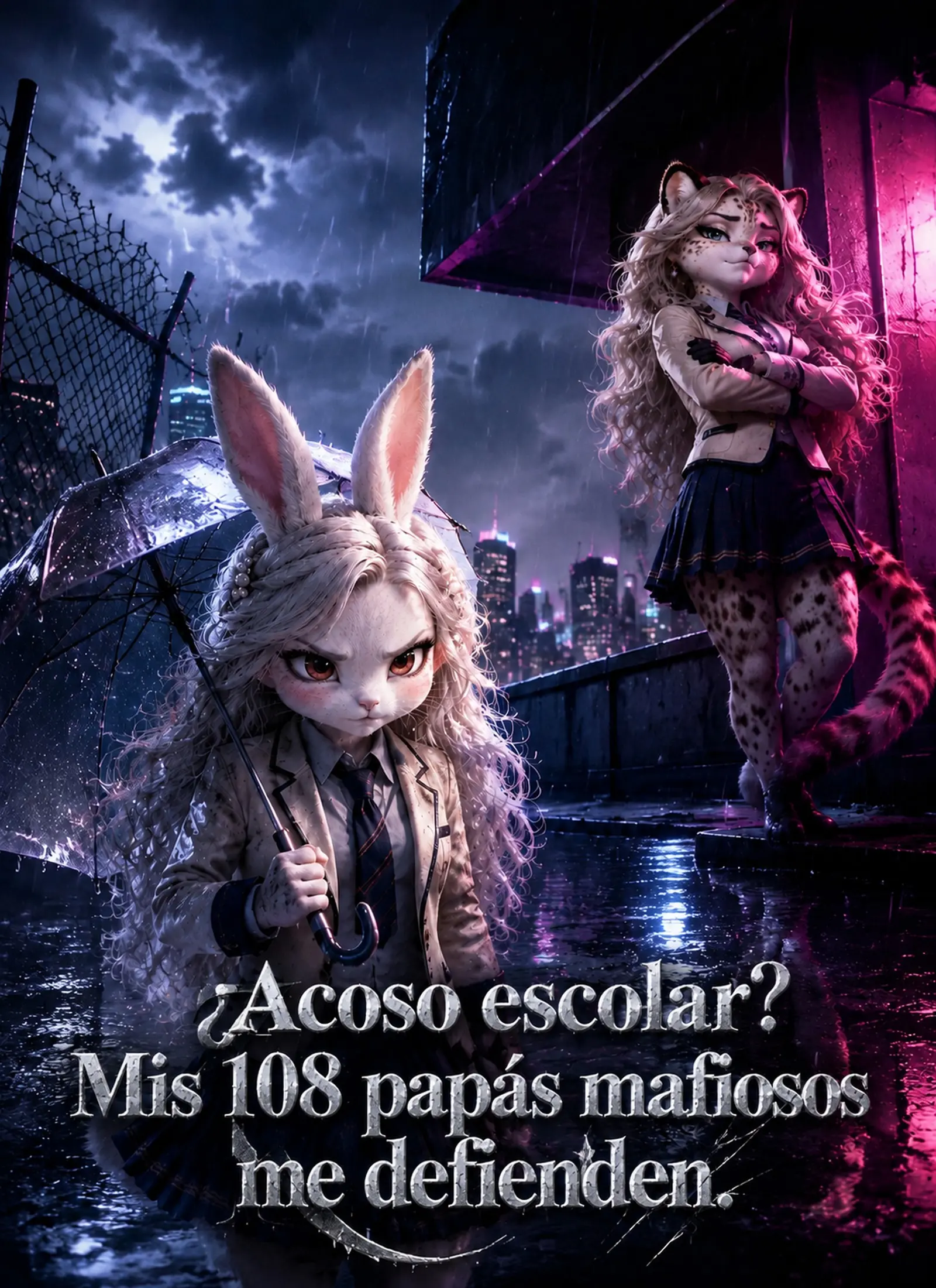 ¿Acoso escolar? Mis 108 papás mafiosos me defienden short drama poster