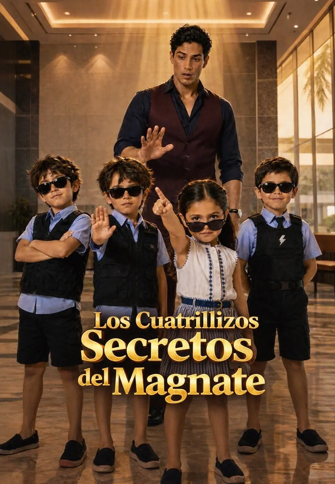 Los Cuatrillizos Secretos del Magnate short drama poster