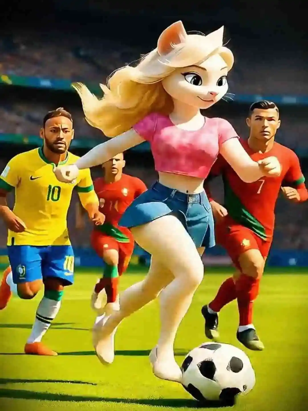 😱🐾 The kitten just wanted a soccer ball 😭 short drama poster