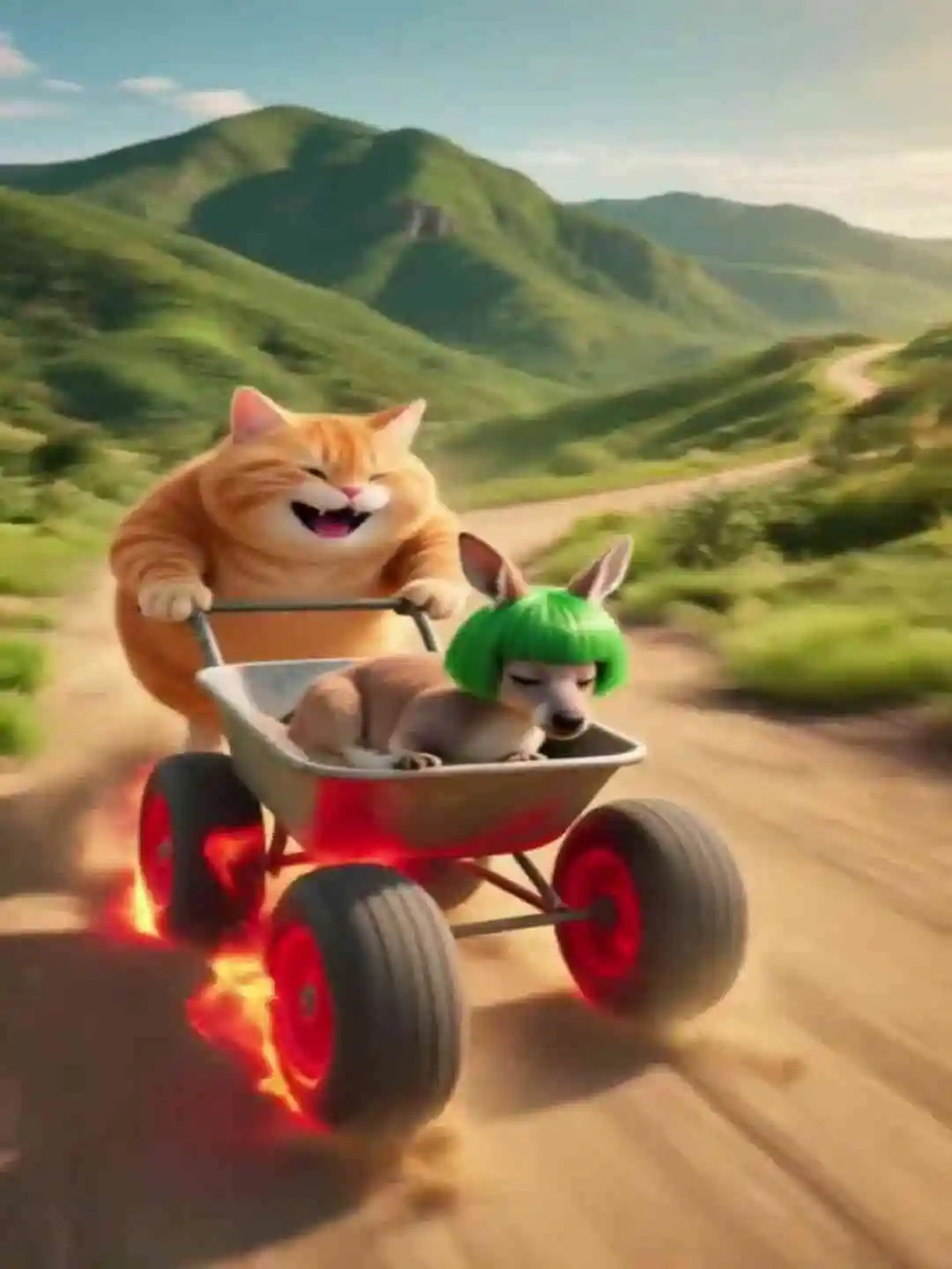 Camel hit orange cat by car and ran away short drama poster