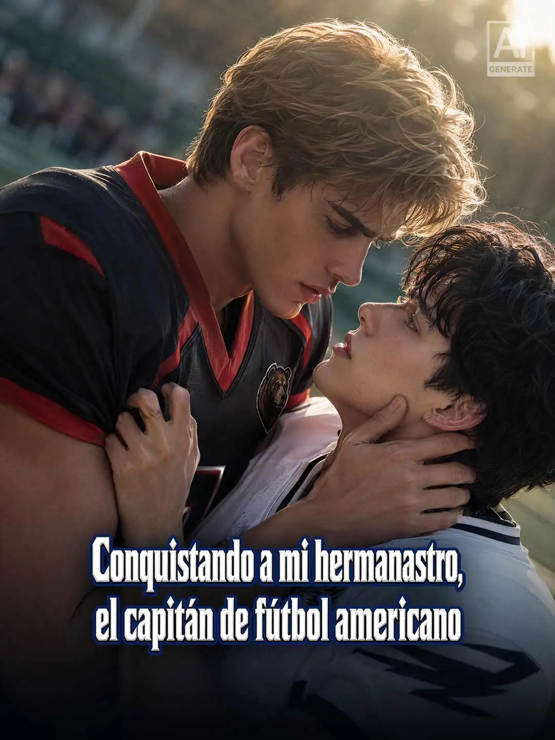 Conquistando a mi hermanastro, el capitán de fútbol americano short drama poster