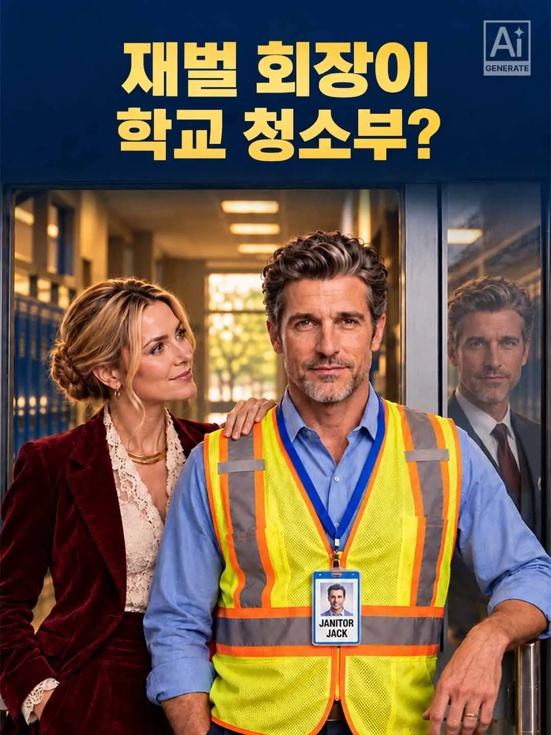 재벌 회장이 학교 청소부? short drama poster