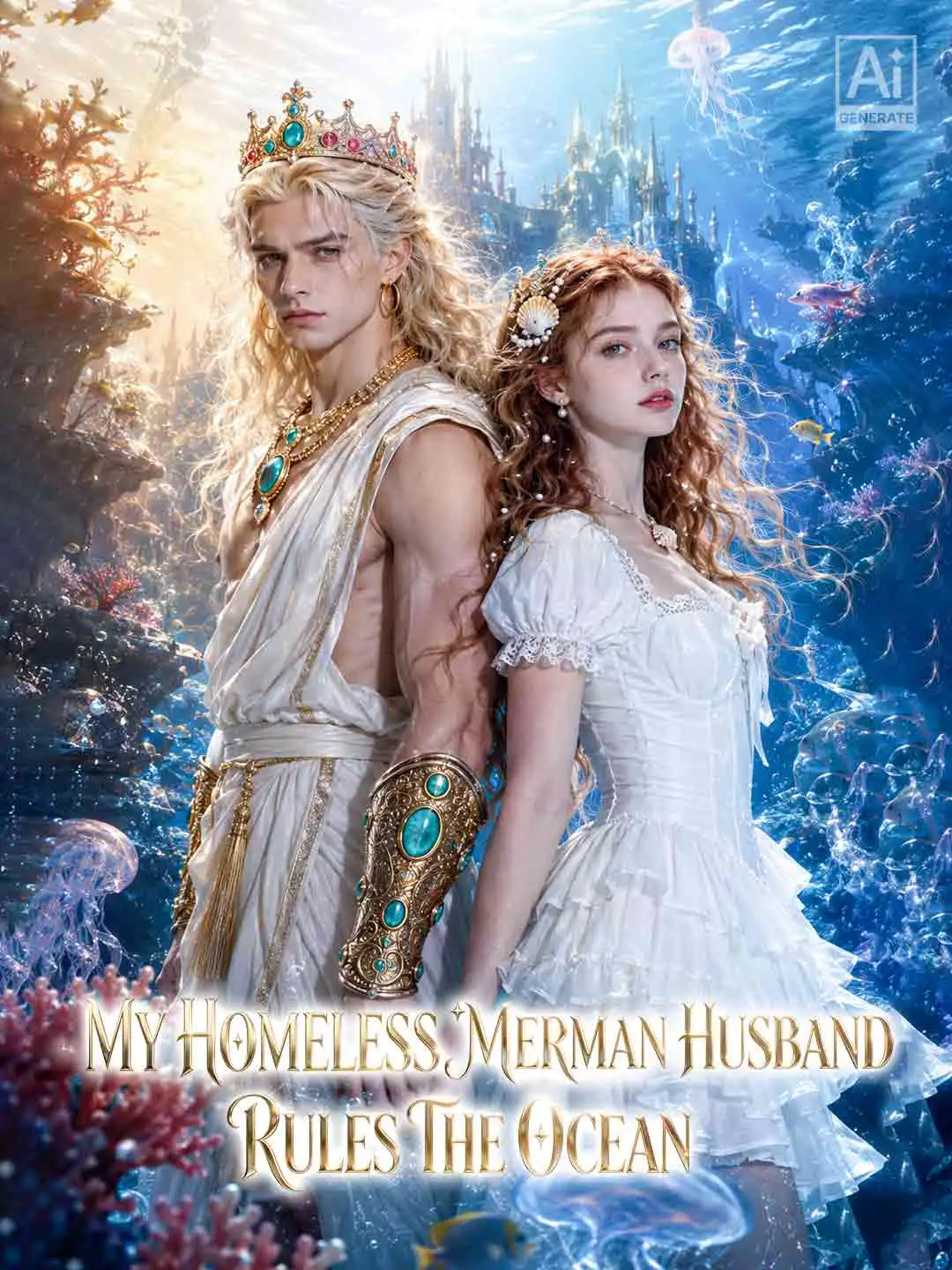 My Homeless Merman Husband Rules the Ocean short drama poster