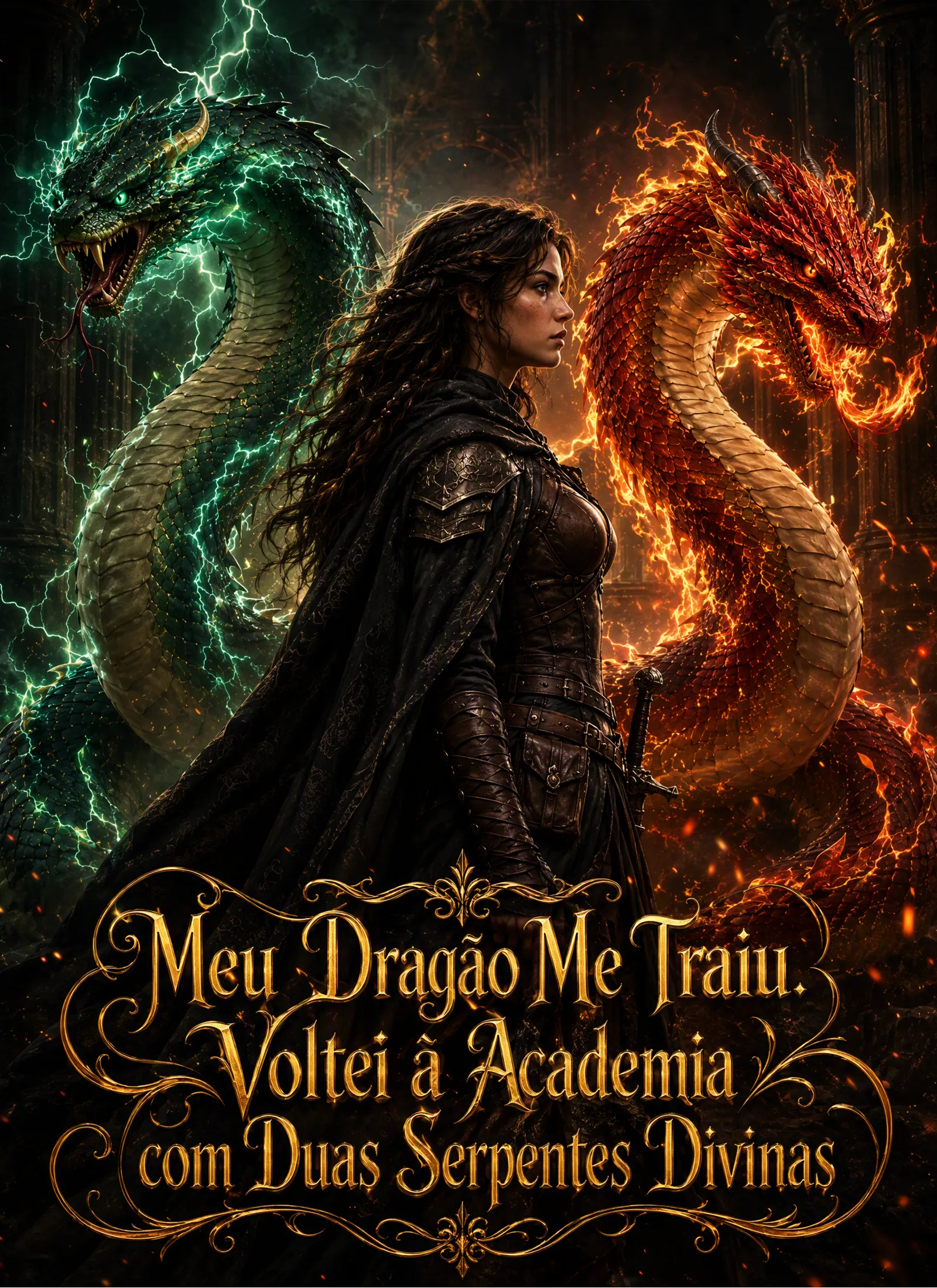 Meu Dragão Me Traiu. Voltei à Academia com Duas Serpentes Divinas short drama poster