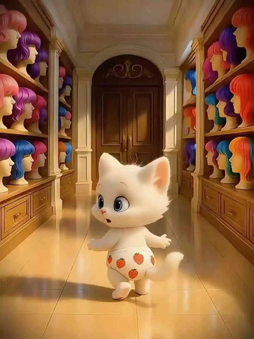 🤯🐾 the kitten cut mom's hair and regretted it 🐾😱 short drama poster
