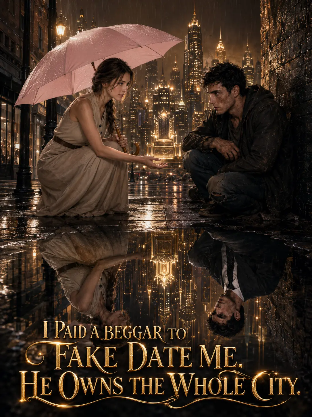 I Paid a Beggar to Fake Date Me. He Owns the Whole City short drama poster