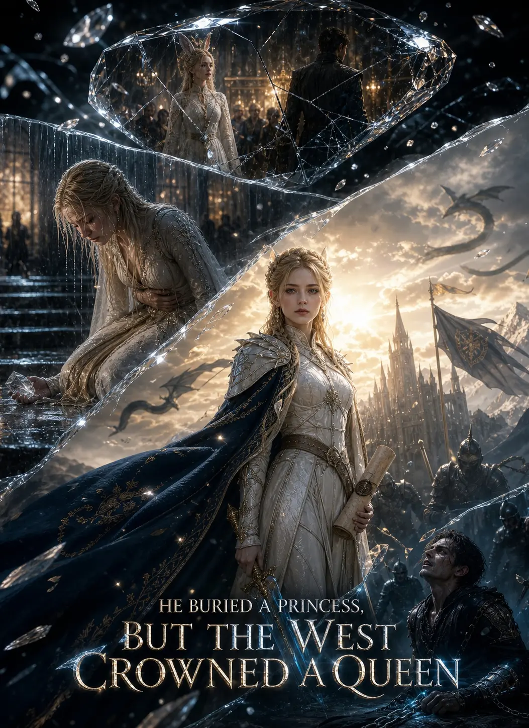 He Buried a Princess, but the West Crowned a Queen short drama poster