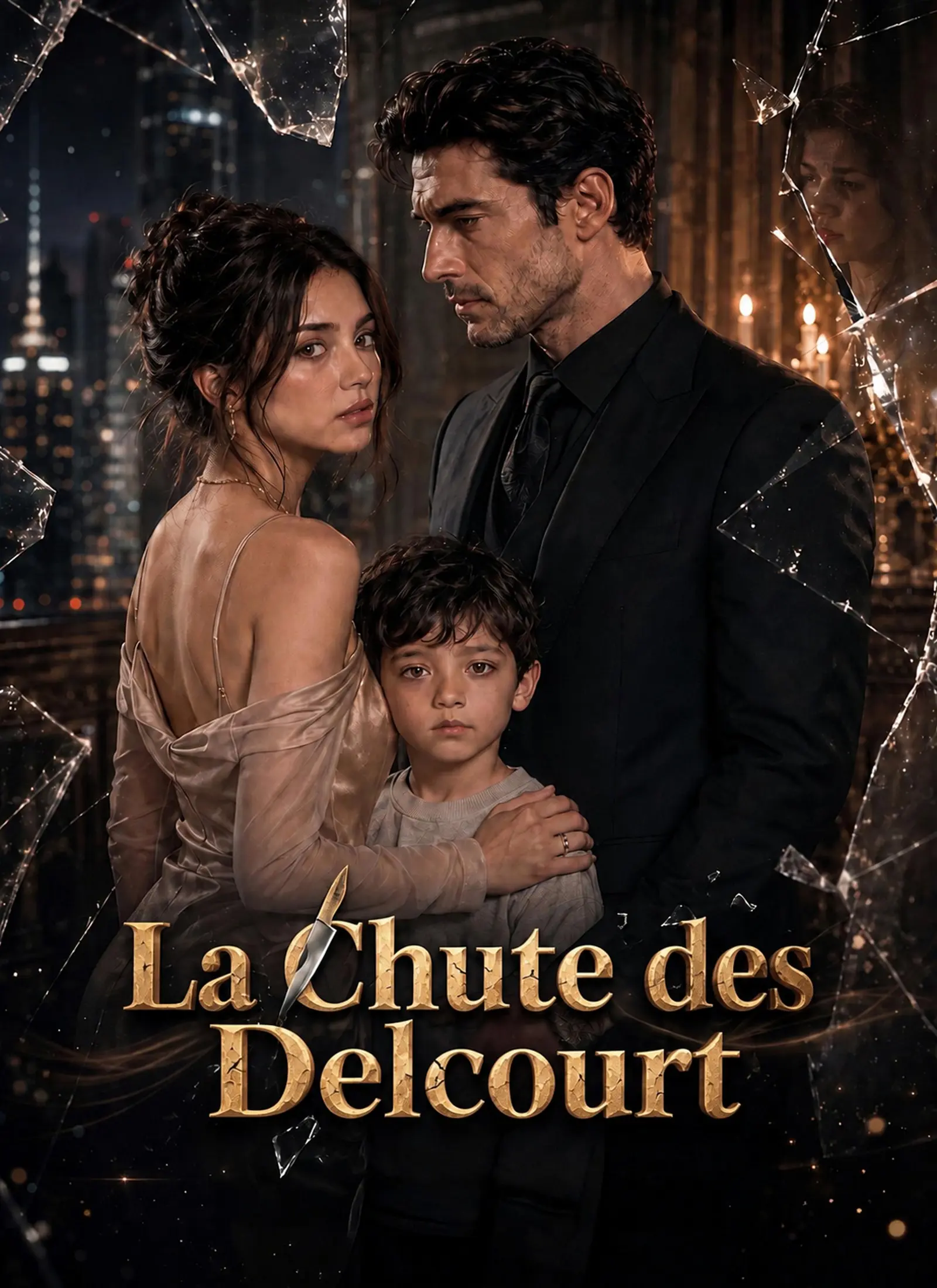 La Chute des Delcourt short drama poster
