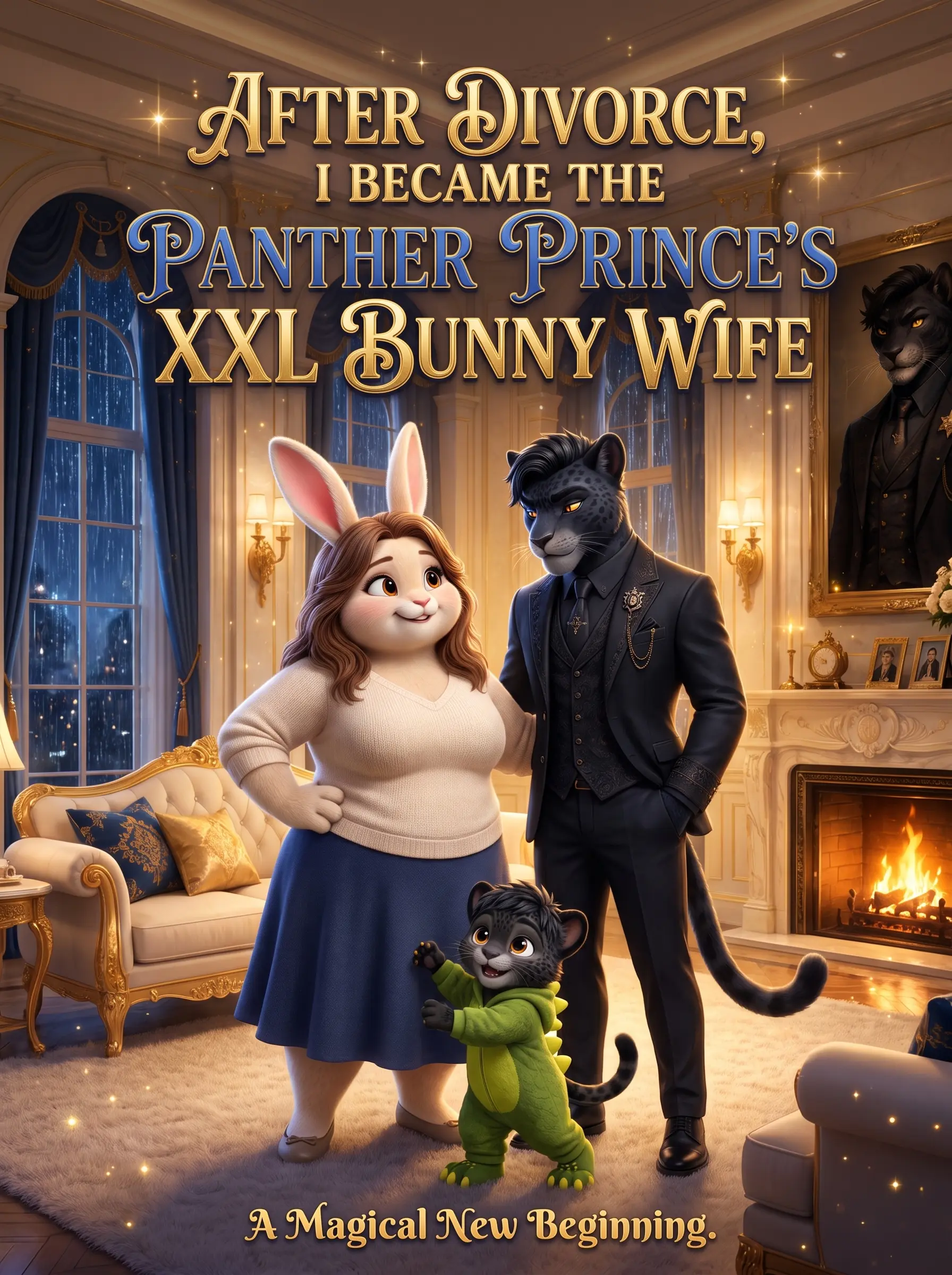 After Divorce, I Became the Panther Prince's XXL Bunny Wife short drama poster