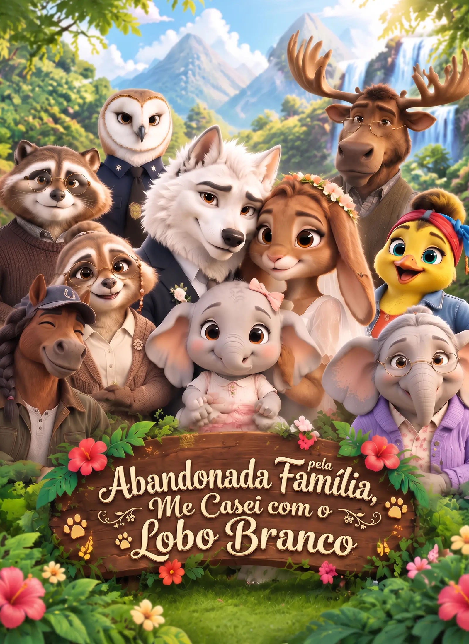 Abandonada pela Família, Me Casei com o Lobo Branco short drama poster