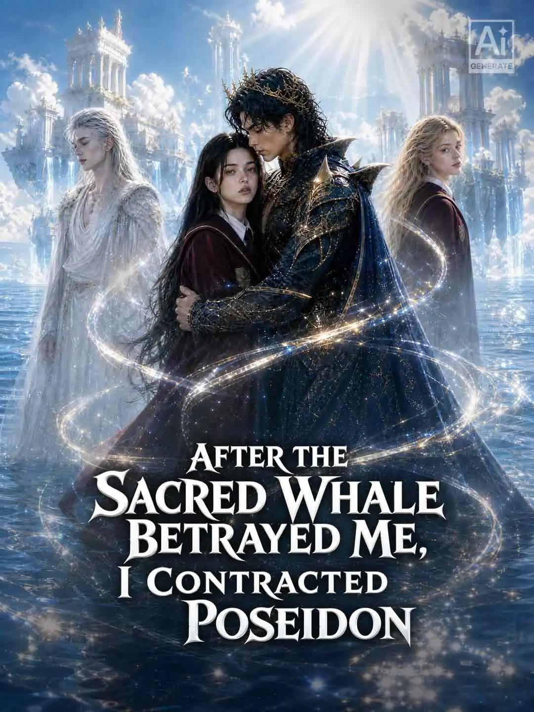 After the Sacred Whale Betrayed Me, I Contracted Poseidon short drama poster