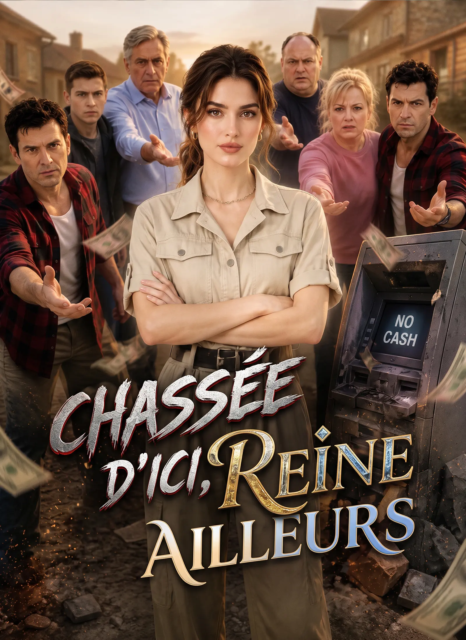 Chassée d'ici, reine ailleurs short drama poster