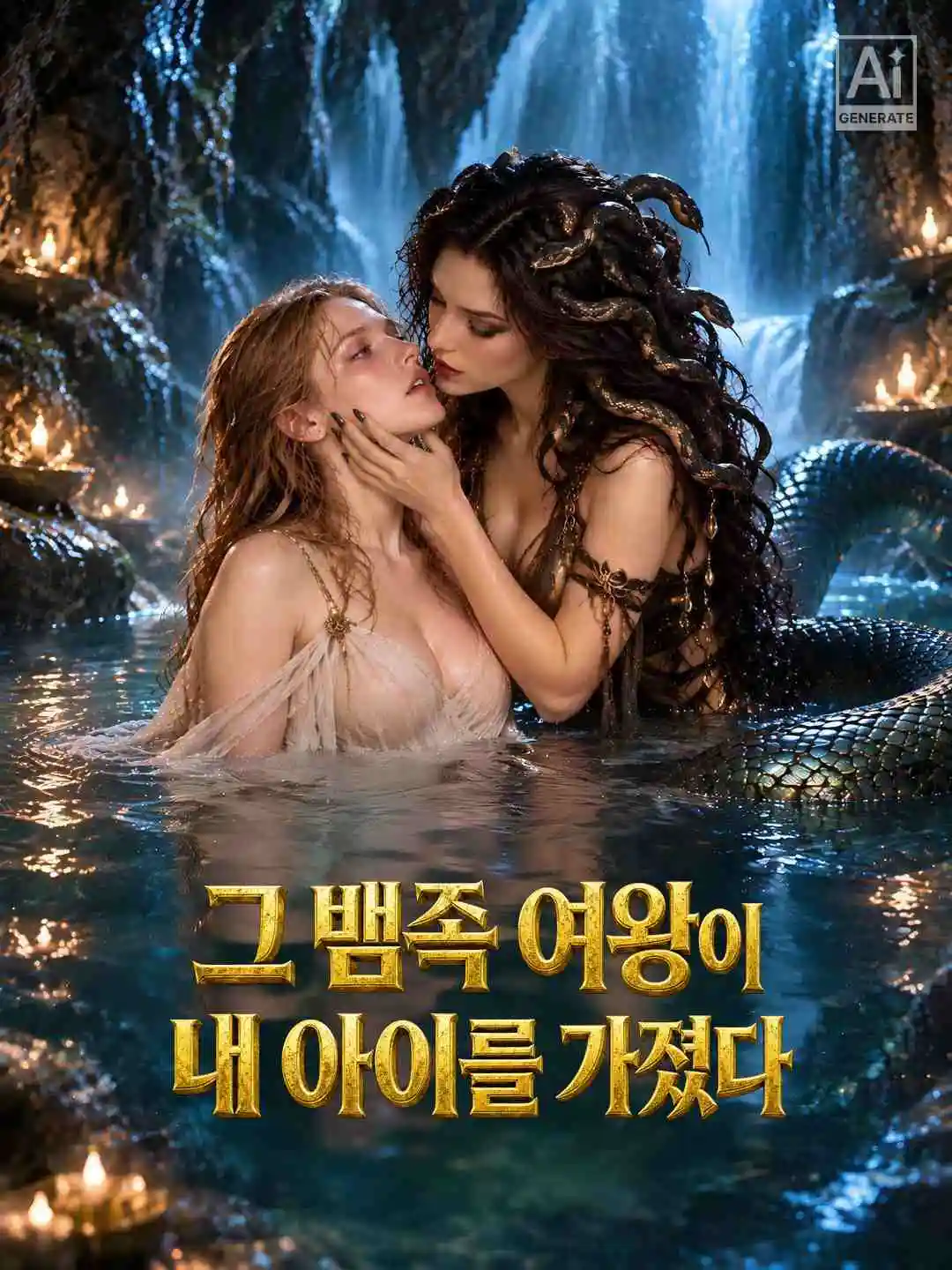 그 뱀족 여왕이 내 아이를 가졌다 short drama poster