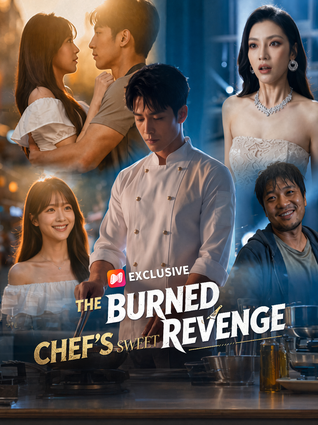 The Burned Chef's Sweet Revenge short drama poster