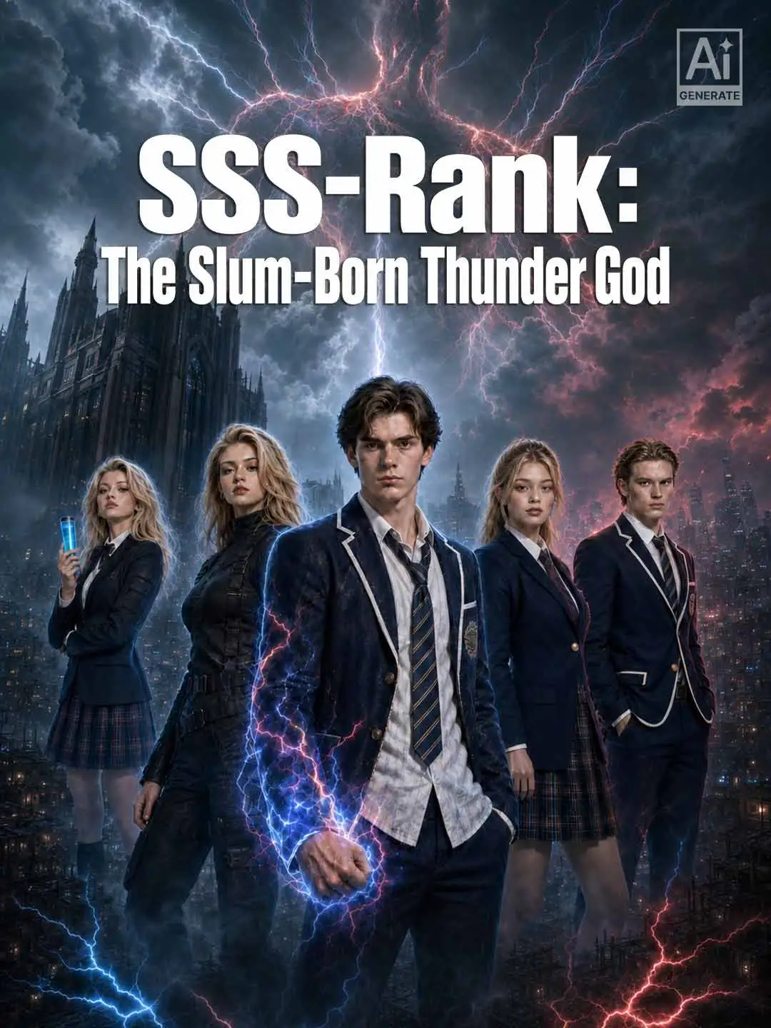 SSS-Rank: The Slum-Born Thunder God short drama poster