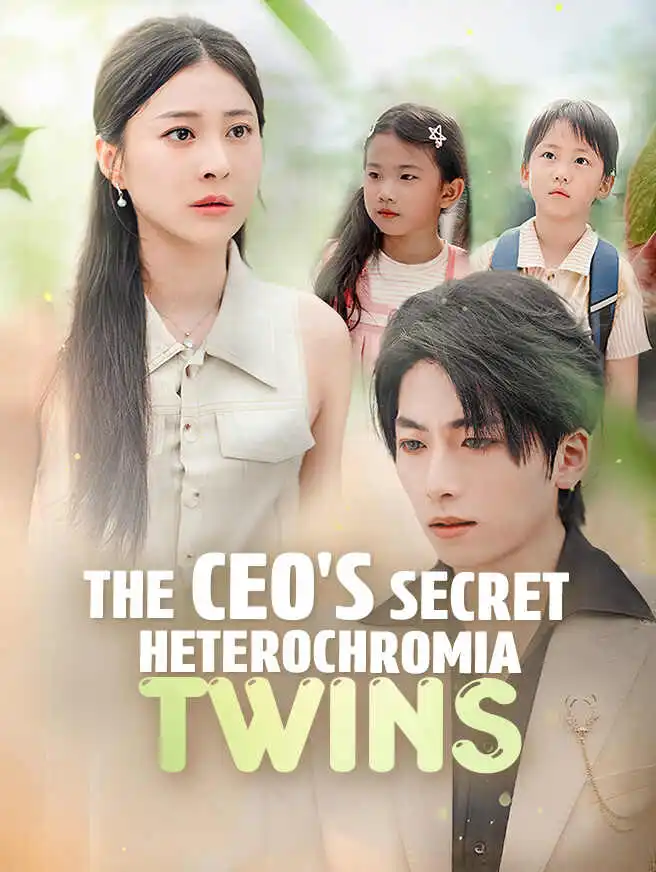 The CEO's Secret Heterochromia Twins short drama poster