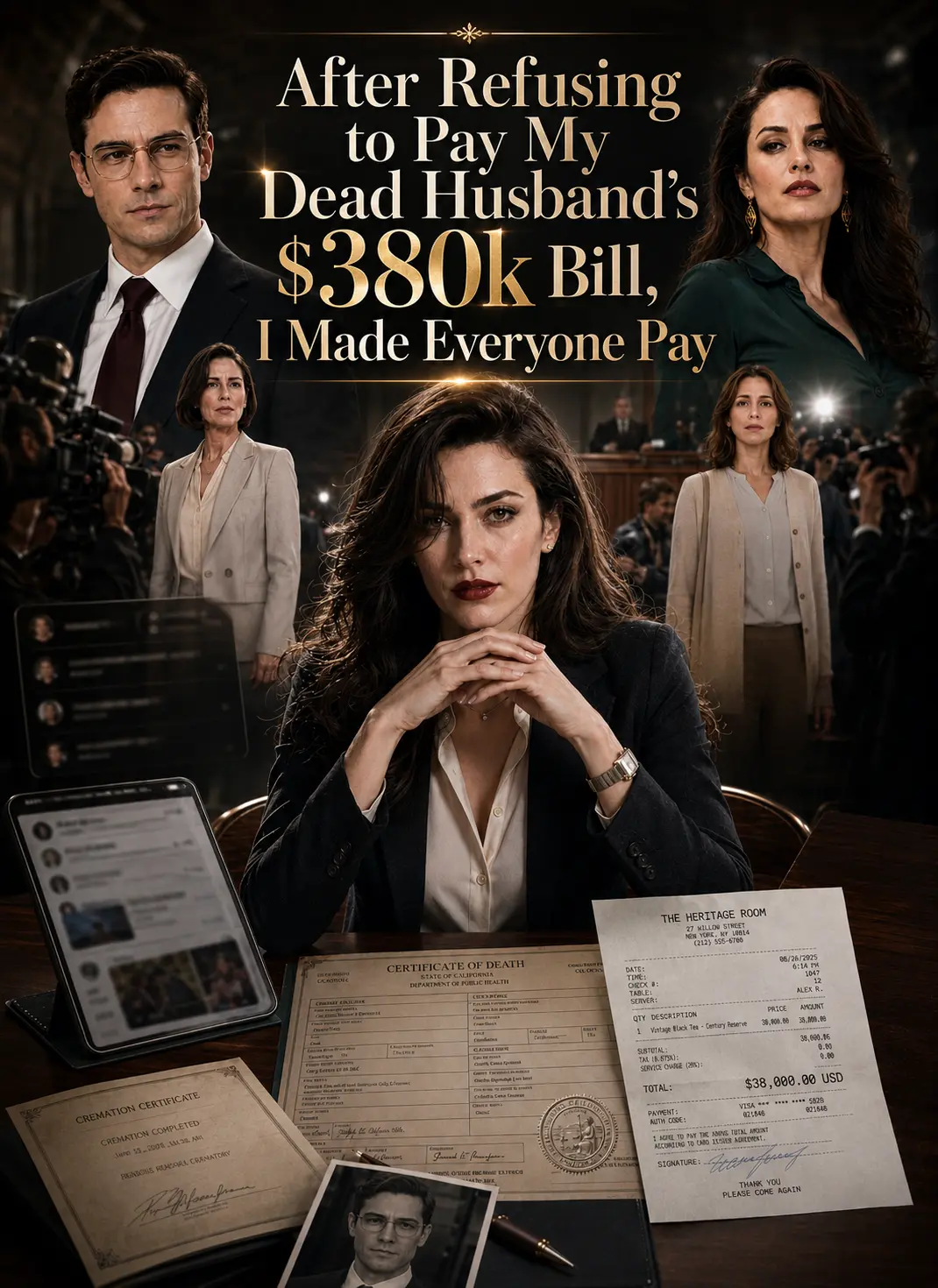 After Refusing to Pay My Dead Husband's $380k Bill, I Made Everyone Pay short drama poster