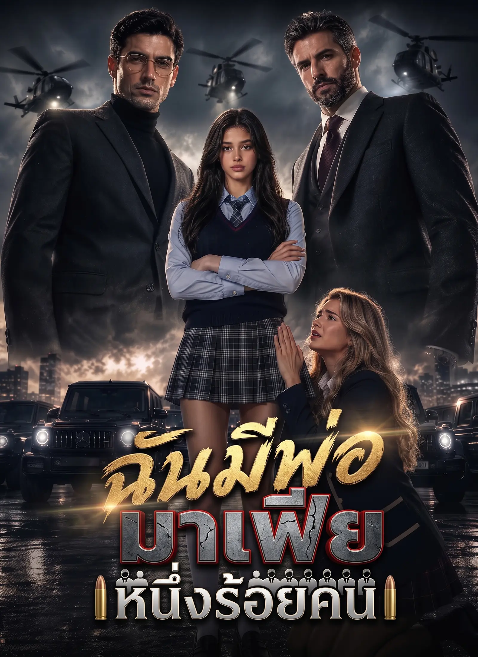 ฉันมีพ่อมาเฟียหนึ่งร้อยคน short drama poster