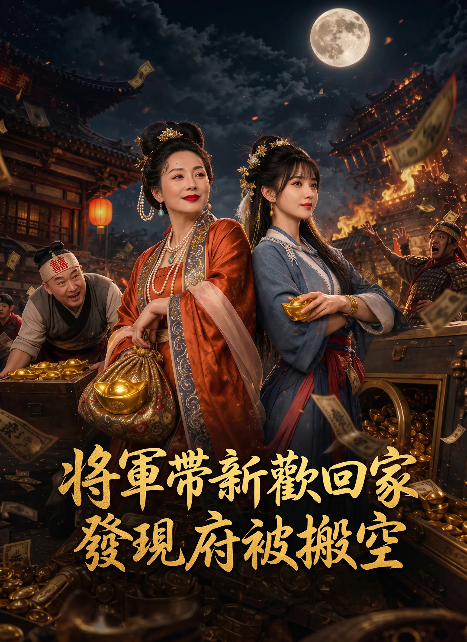 將軍帶新歡回家發現府被搬空 short drama poster