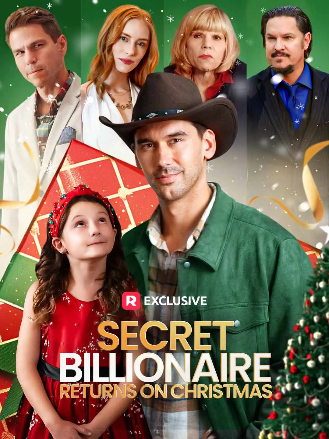 Secret Billionaire Returns on Christmas short drama poster