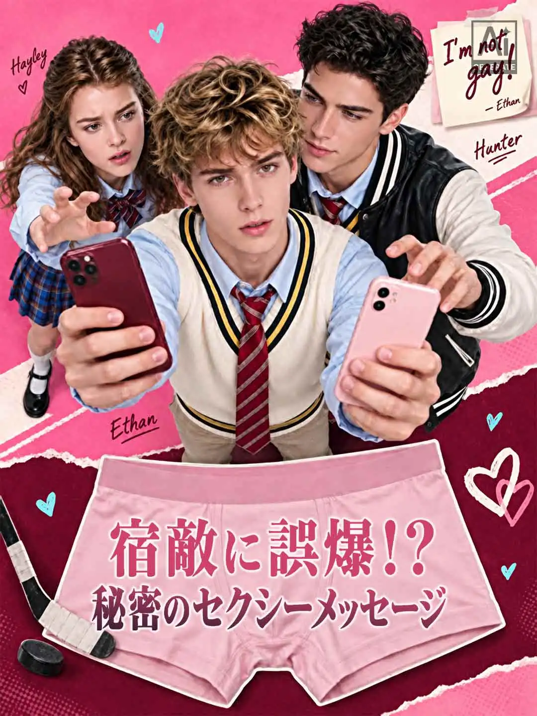 宿敵に誤爆！？秘密のセクシーメッセージ short drama poster