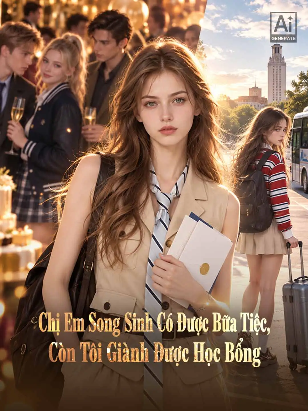 Chị Em Song Sinh Có Được Bữa Tiệc, Còn Tôi Giành Được Học Bổng short drama poster