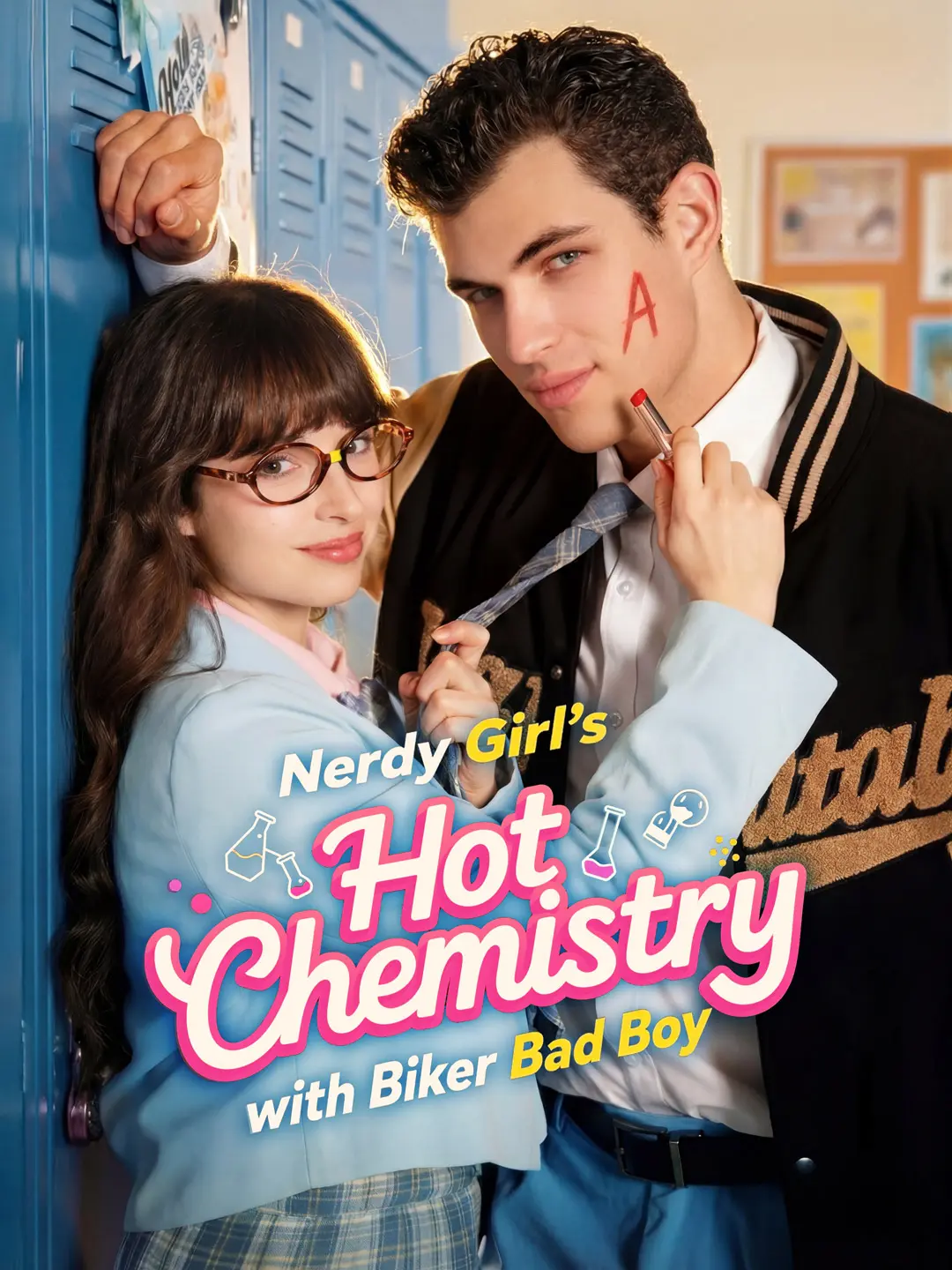 Nerdy Girl's Hot Chemistry with Biker Bad Boy short drama poster
