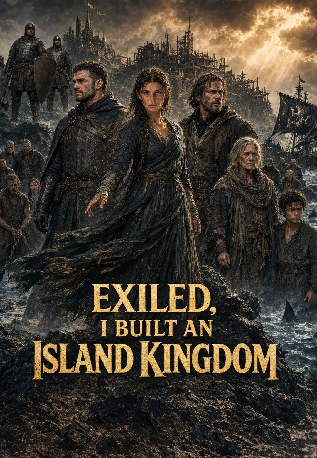 EXILED, I BUILT AN ISLAND KINGDOM short drama poster