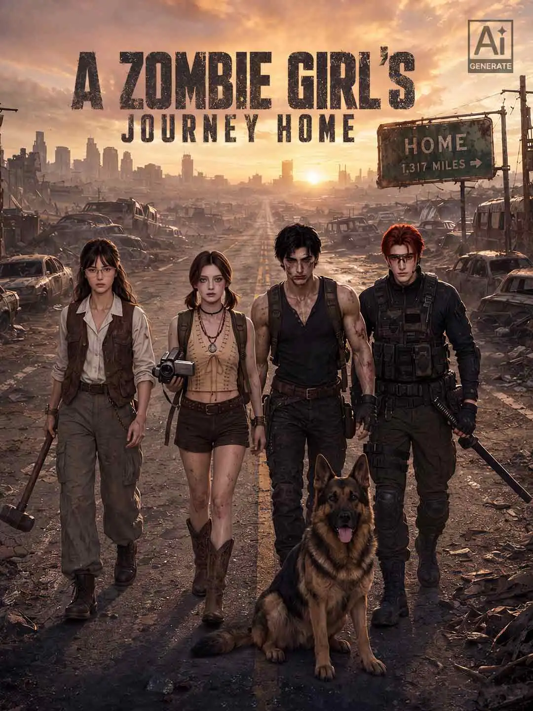 A Zombie Girl’s Journey Home short drama poster
