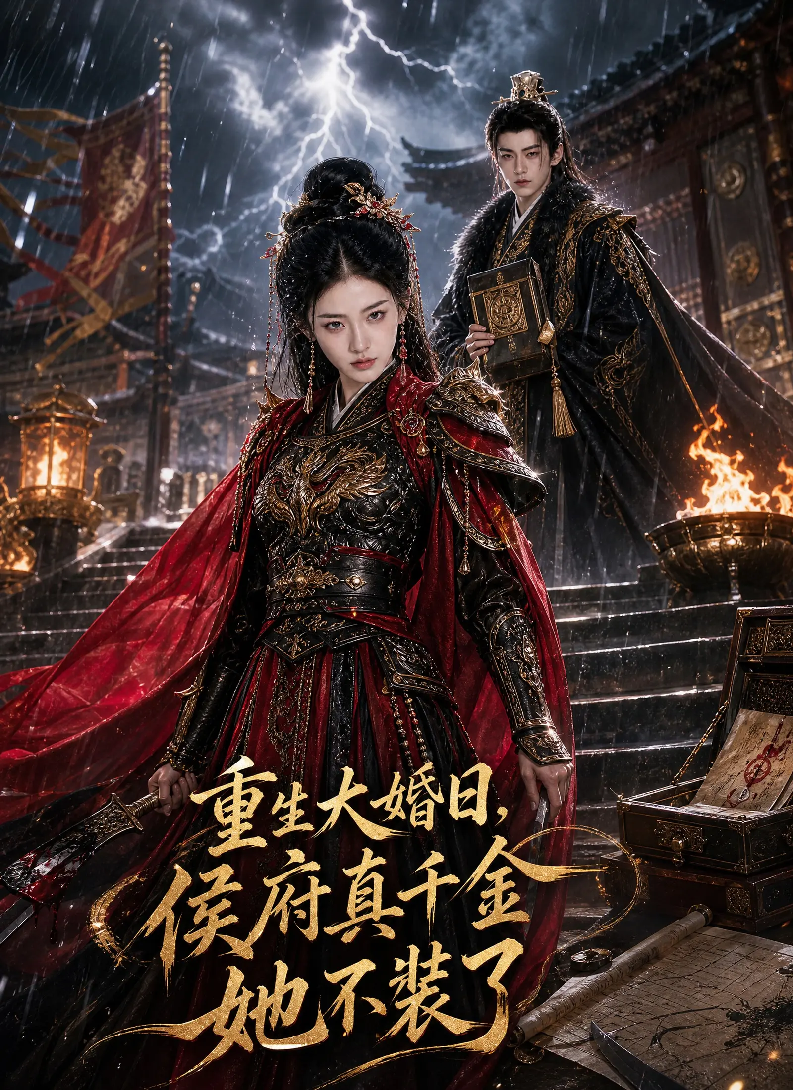 重生大婚日，侯府真千金她不裝了 short drama poster