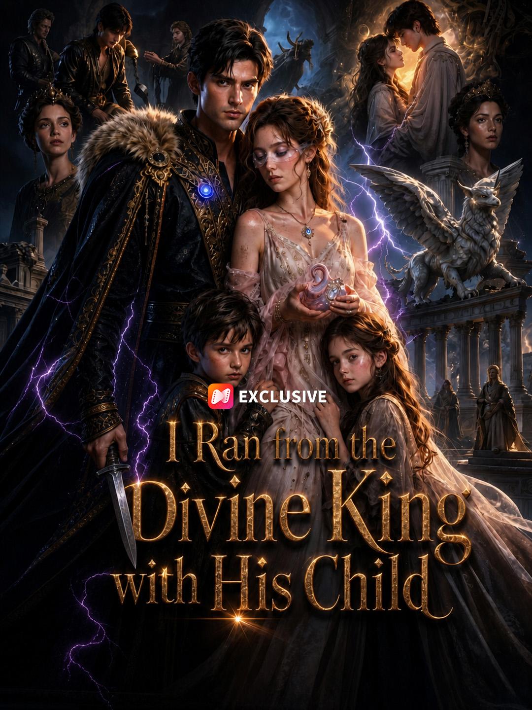 I Ran from the Divine King with His Child short drama poster