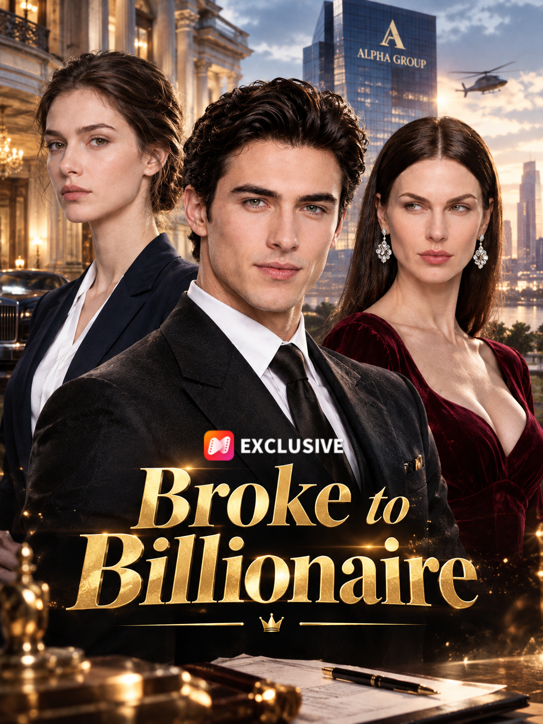 Broke to Billionaire short drama poster
