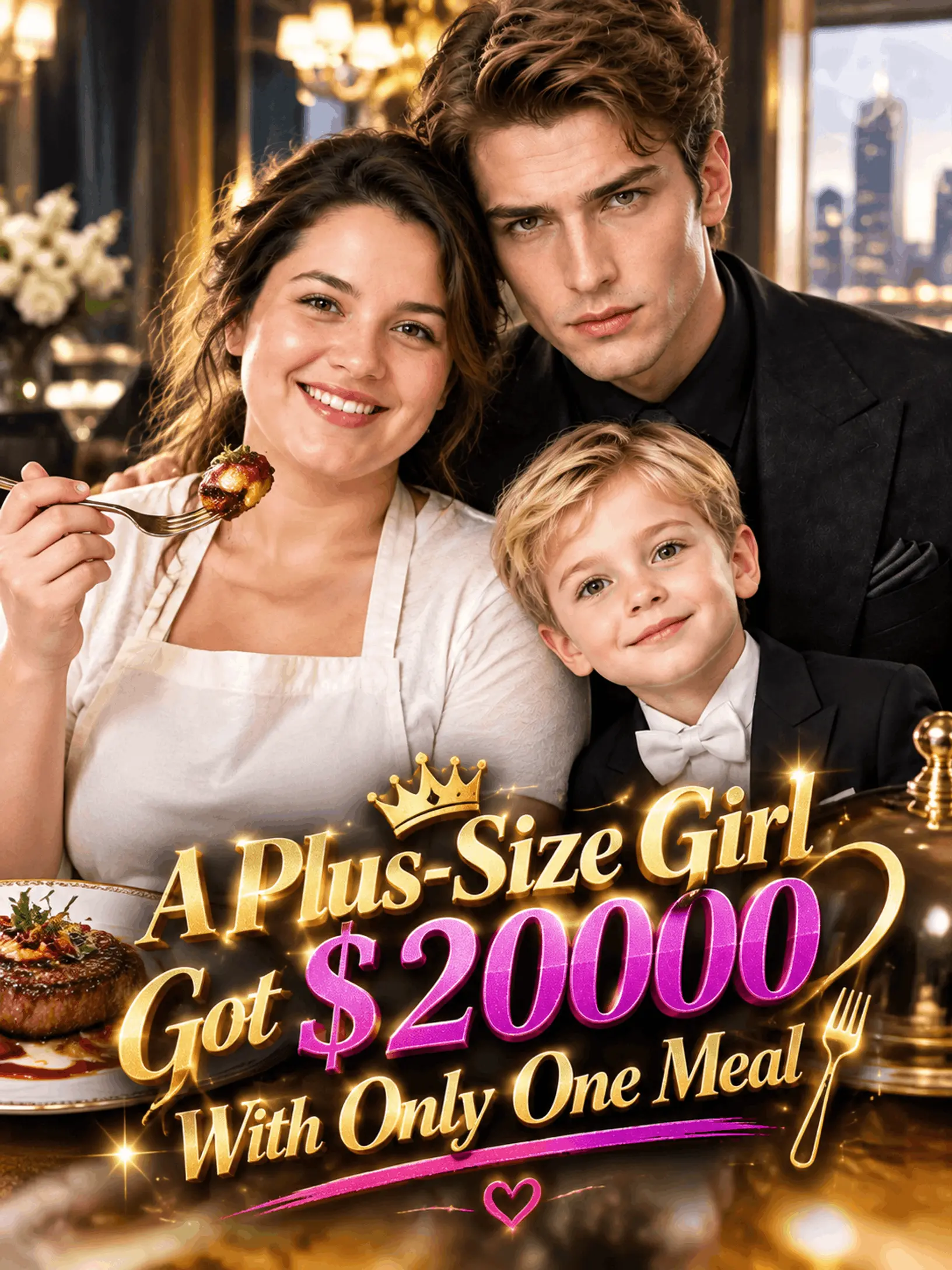 A Plus‑Size Girl Got $20000 With Only One Meal short drama poster
