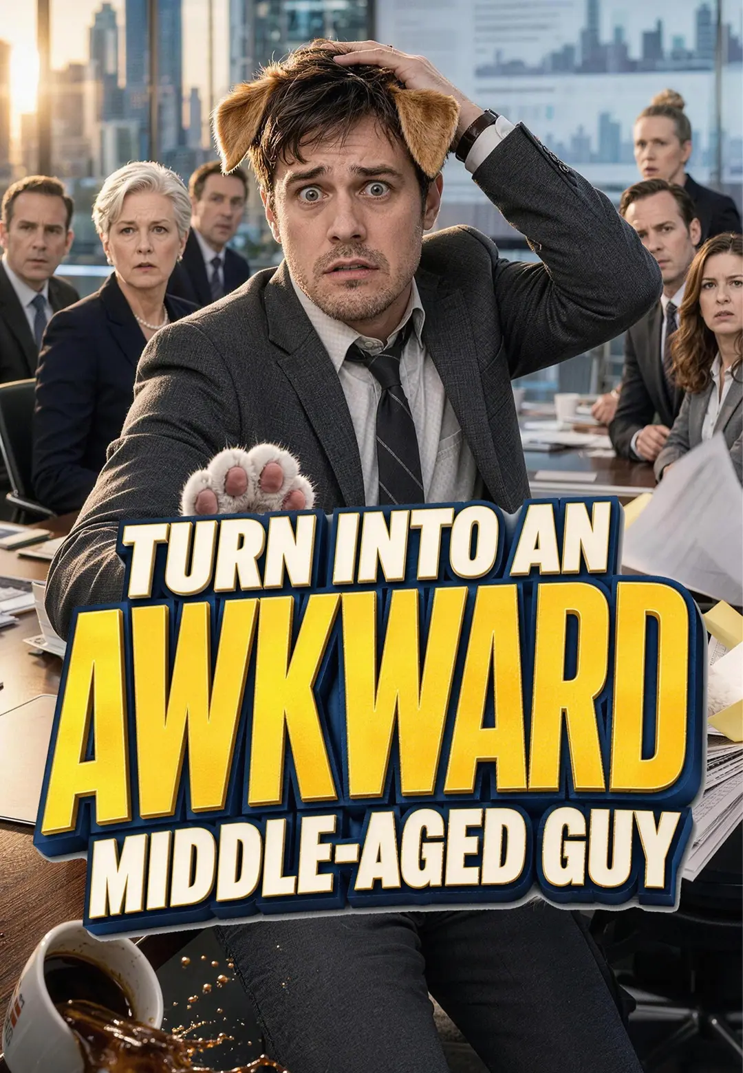 TURN INTO AN AWKWARD MIDDLE AGED GUY short drama poster