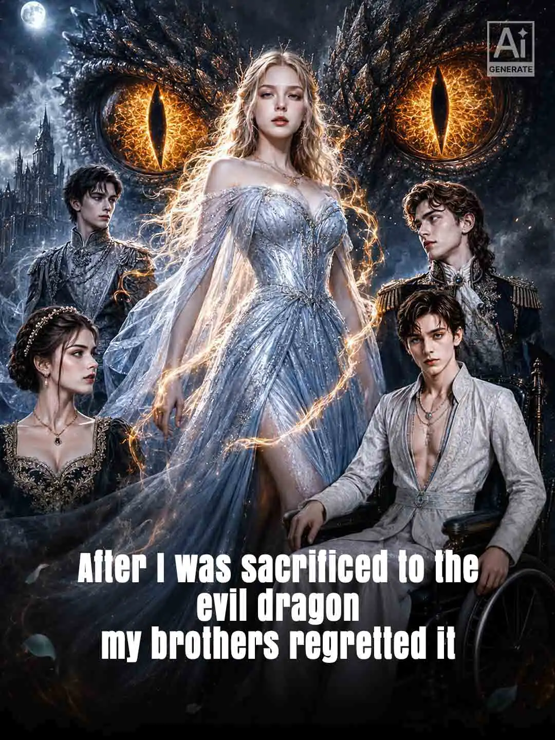 After I was sacrificed to the evil dragon, my brothers regretted it short drama poster