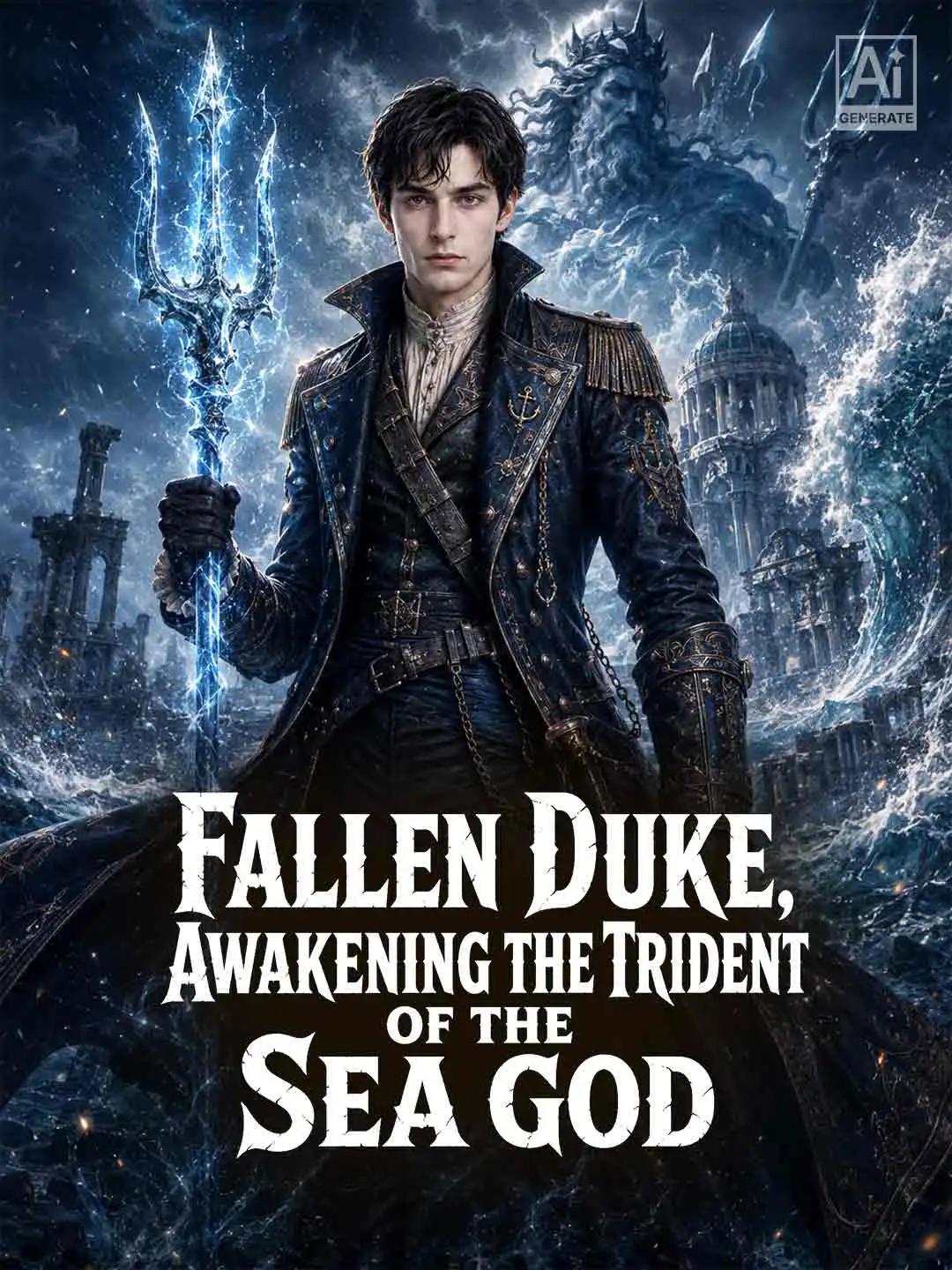 Fallen Duke, Awakening the Trident of the Sea God short drama poster