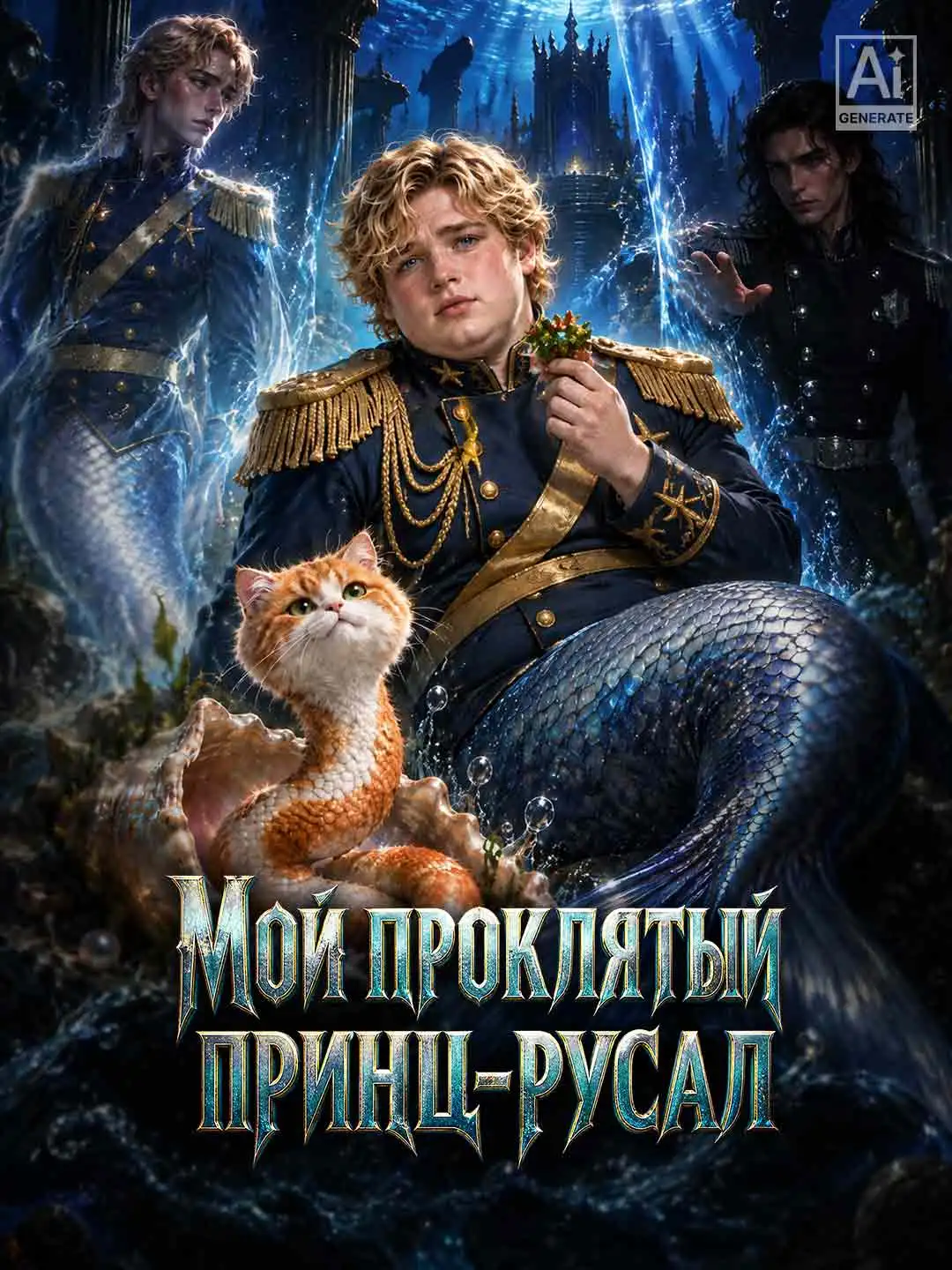 Мой проклятый принц-русал short drama poster