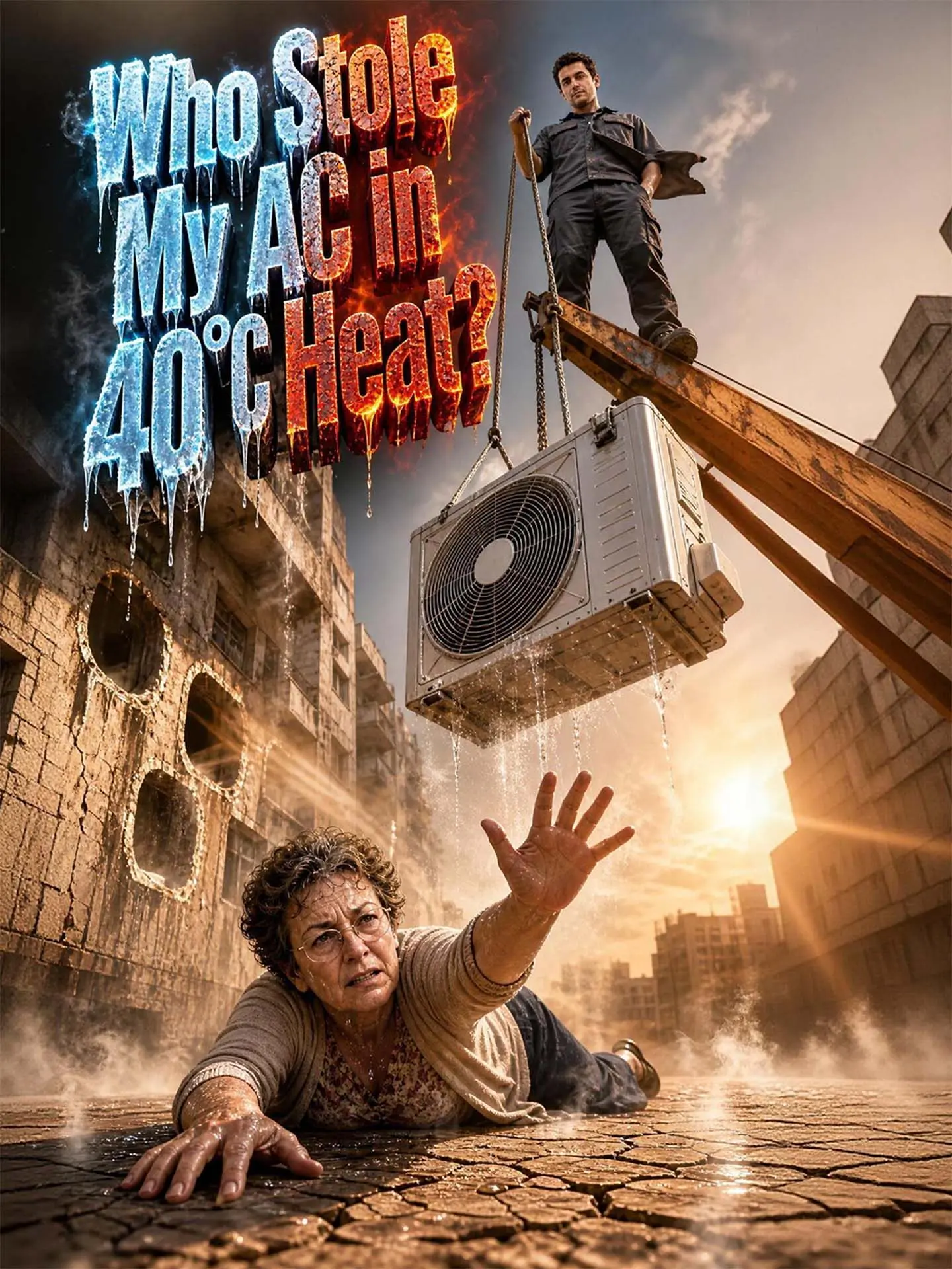 Who Stole My AC in 40°C Heat? short drama poster