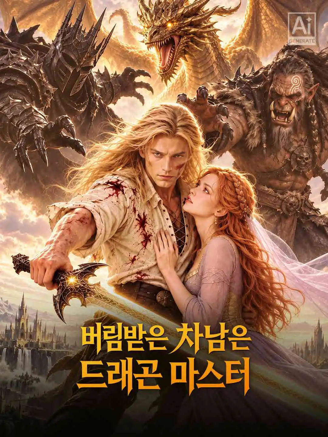 버림받은 차남은 드래곤 마스터 short drama poster