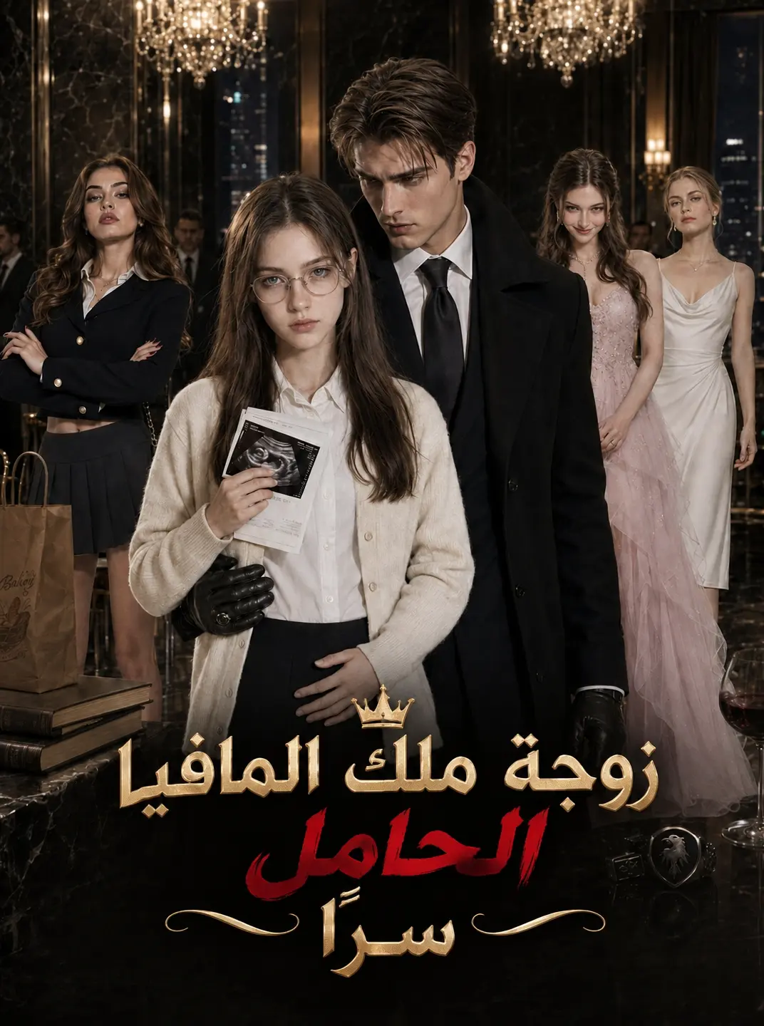 زوجة ملك المافيا الحامل سراً short drama poster