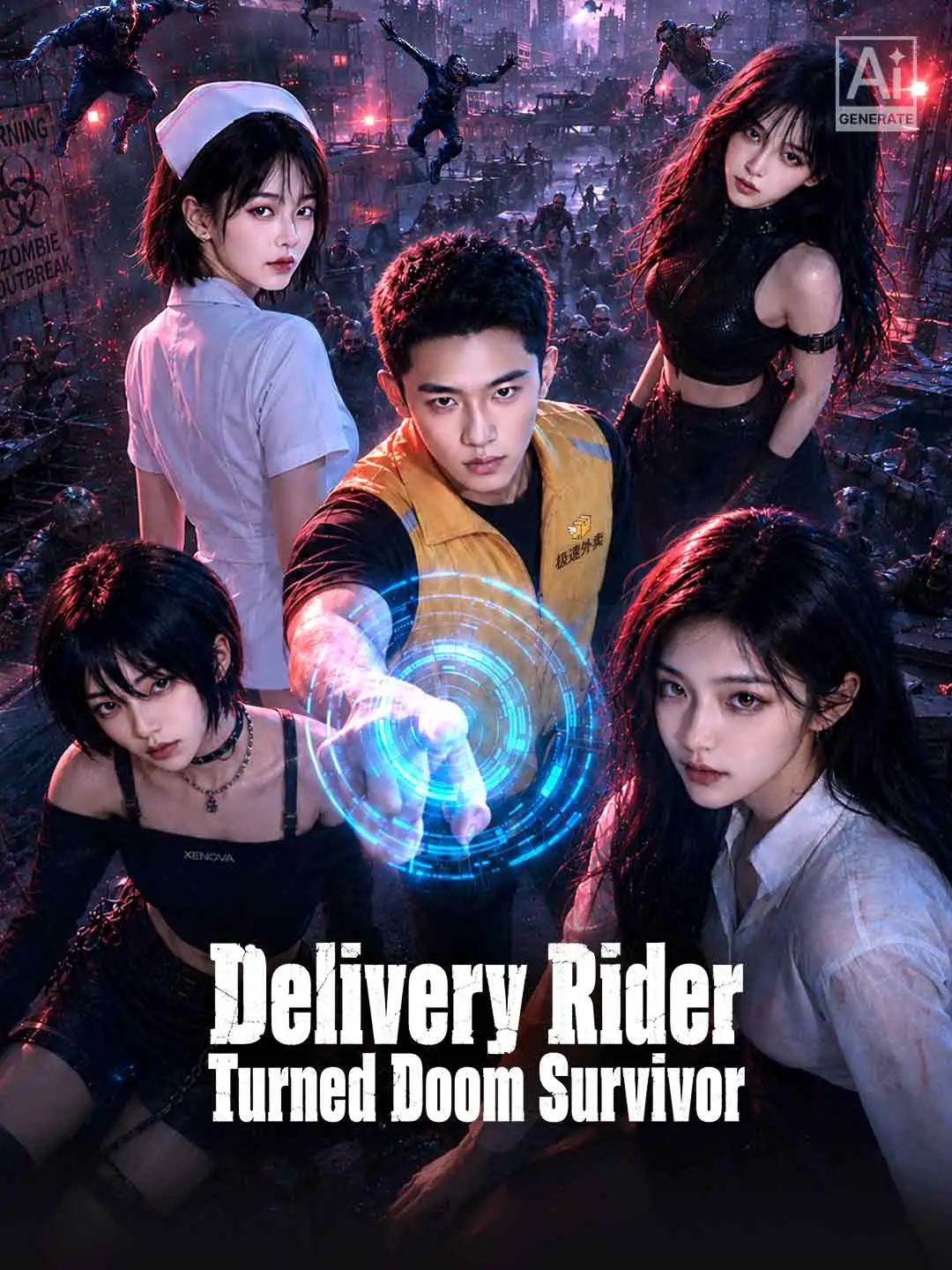 Delivery Rider Turned Doom Survivor short drama poster