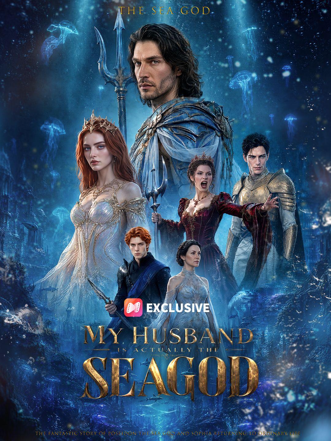 My husband is actually the sea god short drama poster