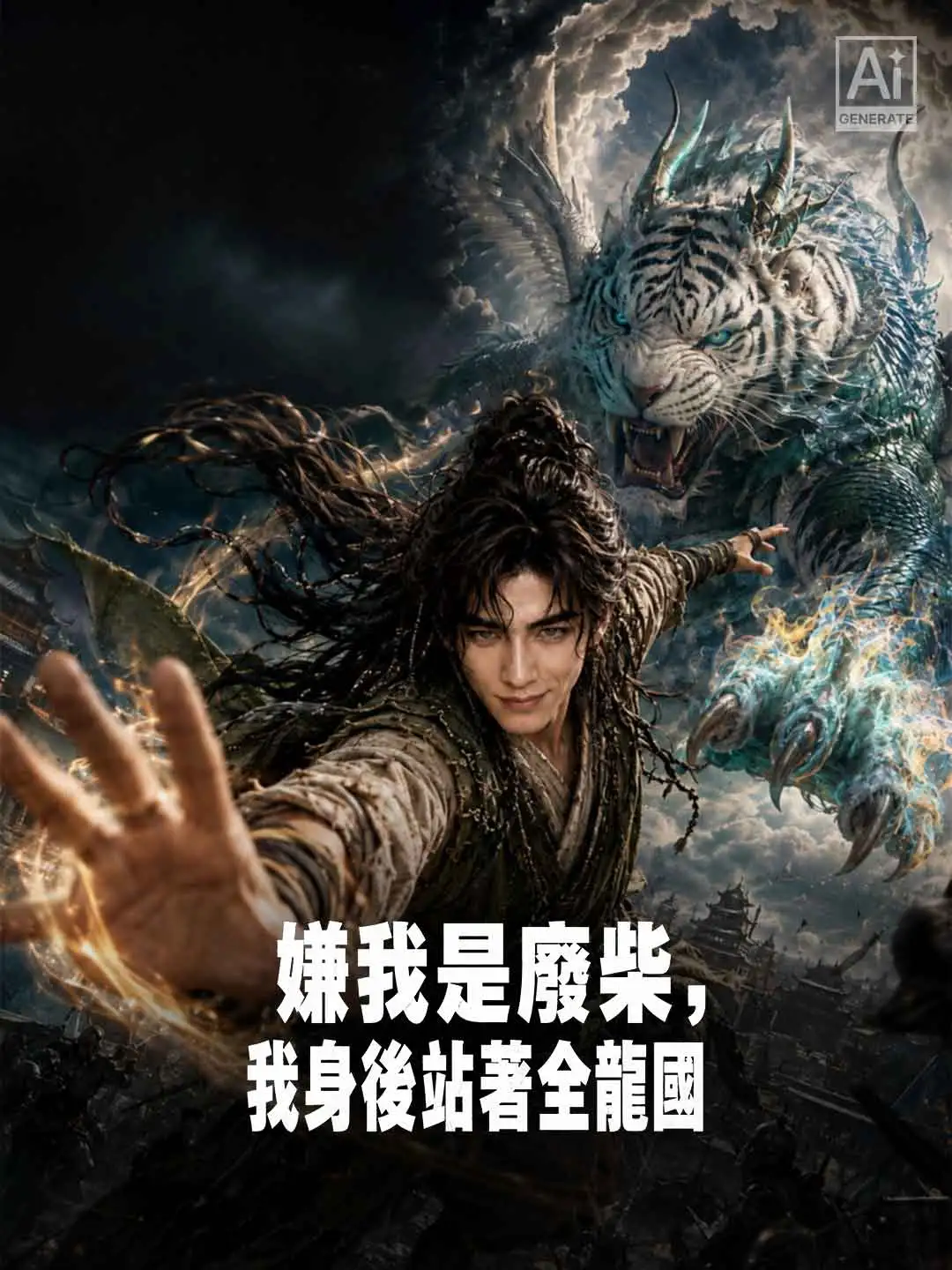 嫌我是廢柴，我身後站著全龍國 short drama poster