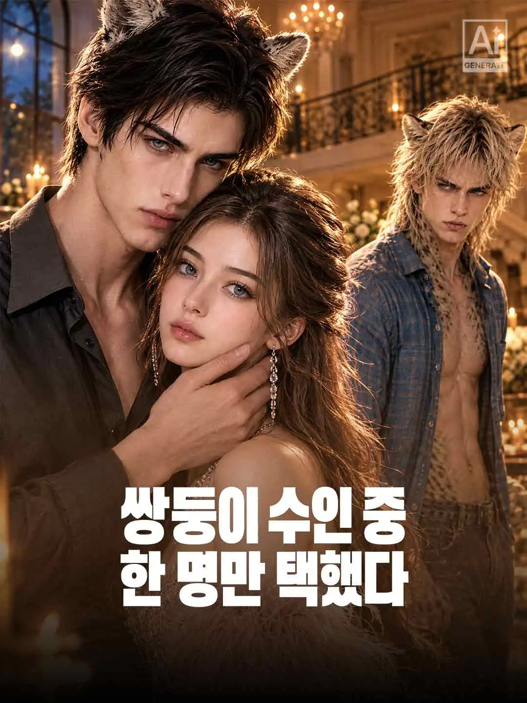 쌍둥이 수인 중 한 명만 택했다 short drama poster