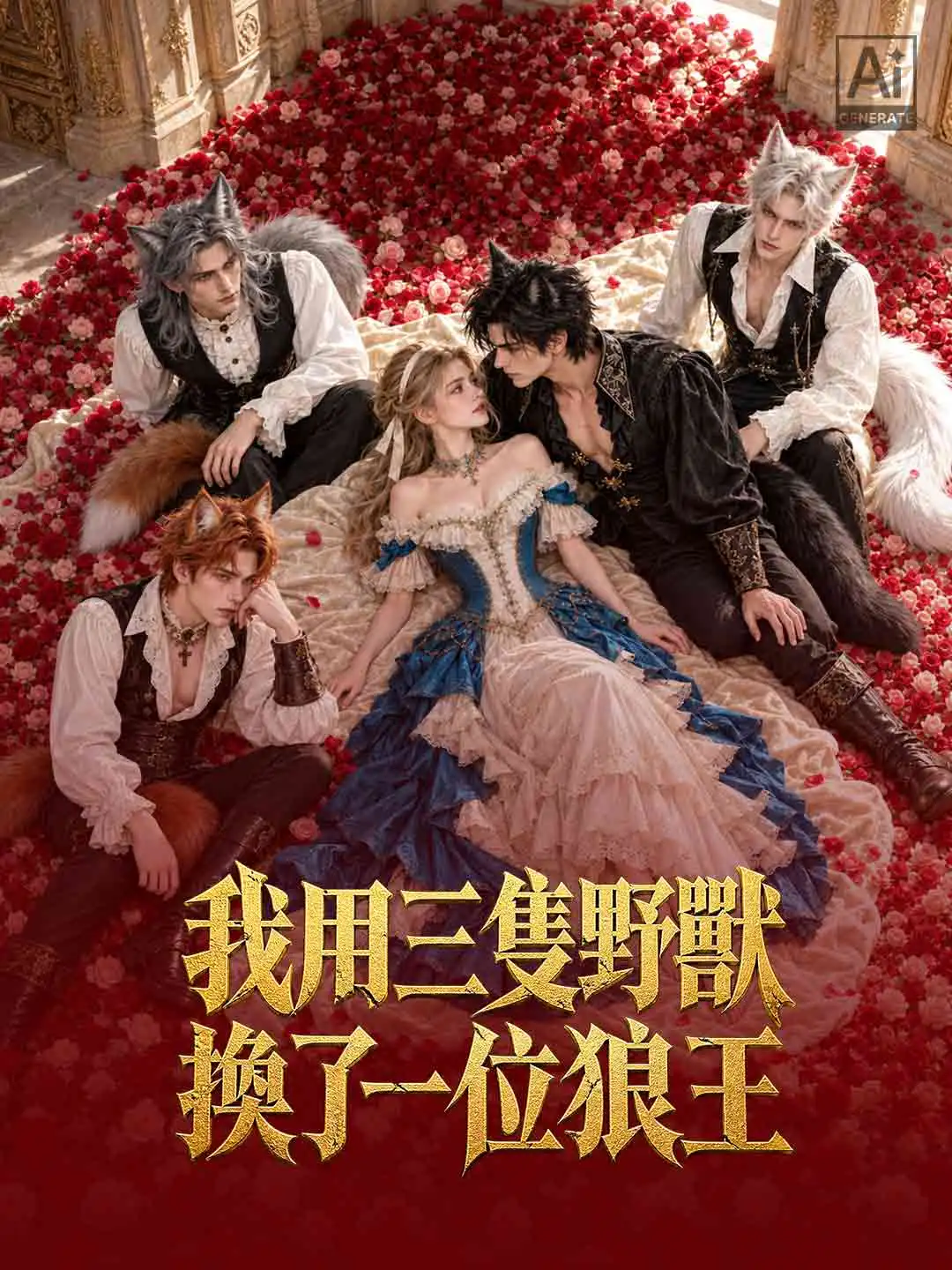我用三隻野獸換了一位狼王 short drama poster