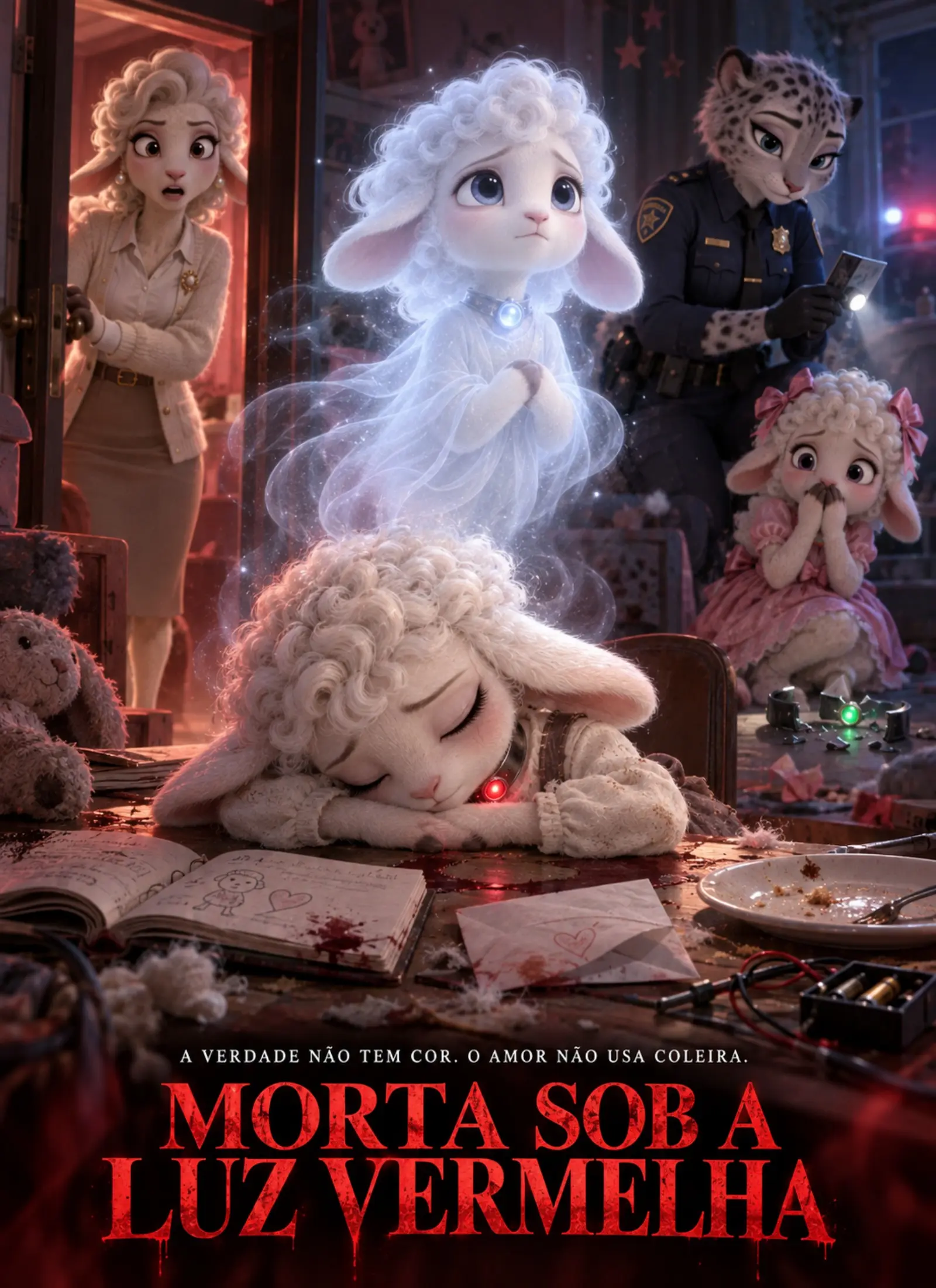 MORTA SOB A LUZ VERMELHA short drama poster