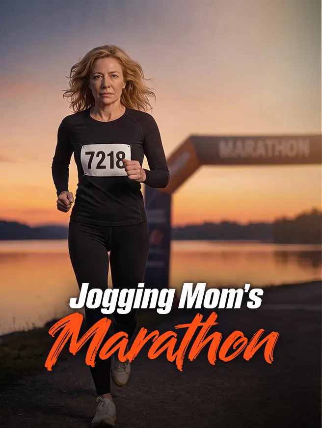 Jogging Mom's Marathon short drama poster