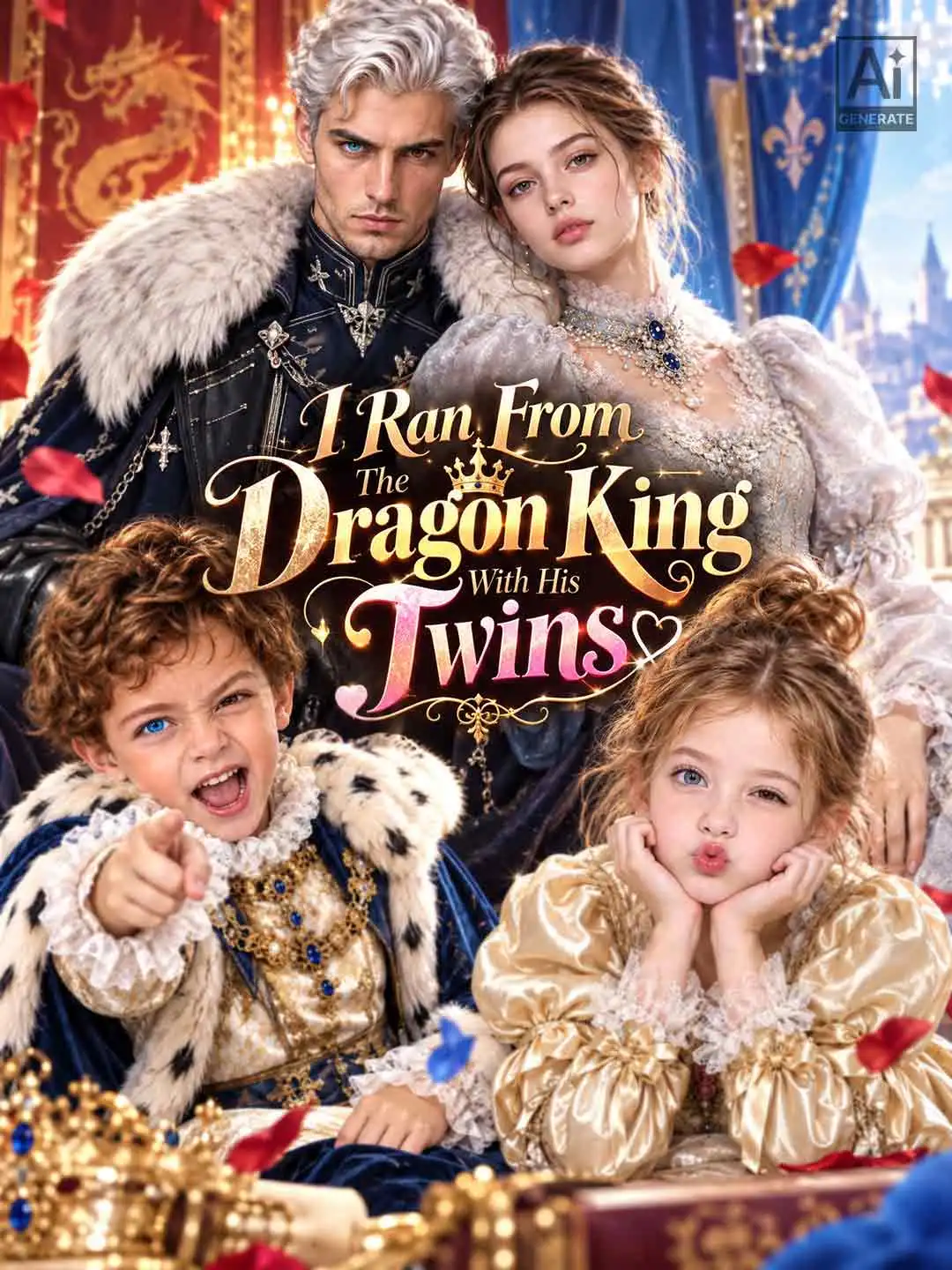 I Ran From the Dragon King... With His Twins short drama poster