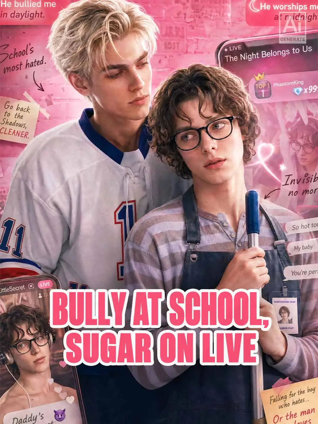 Bully at School, Sugar on Live short drama poster