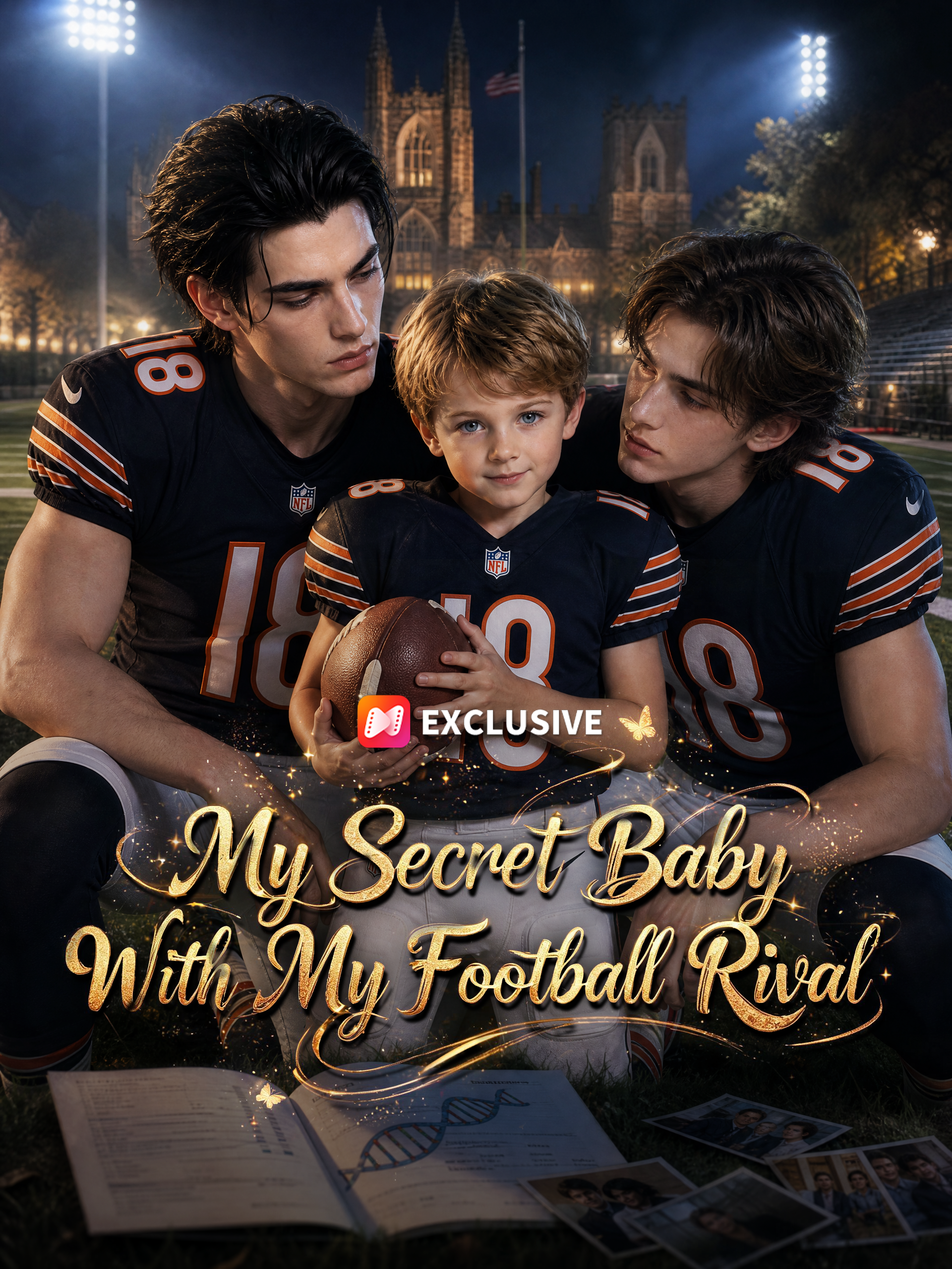 My Secret Baby With My Football Rival short drama poster